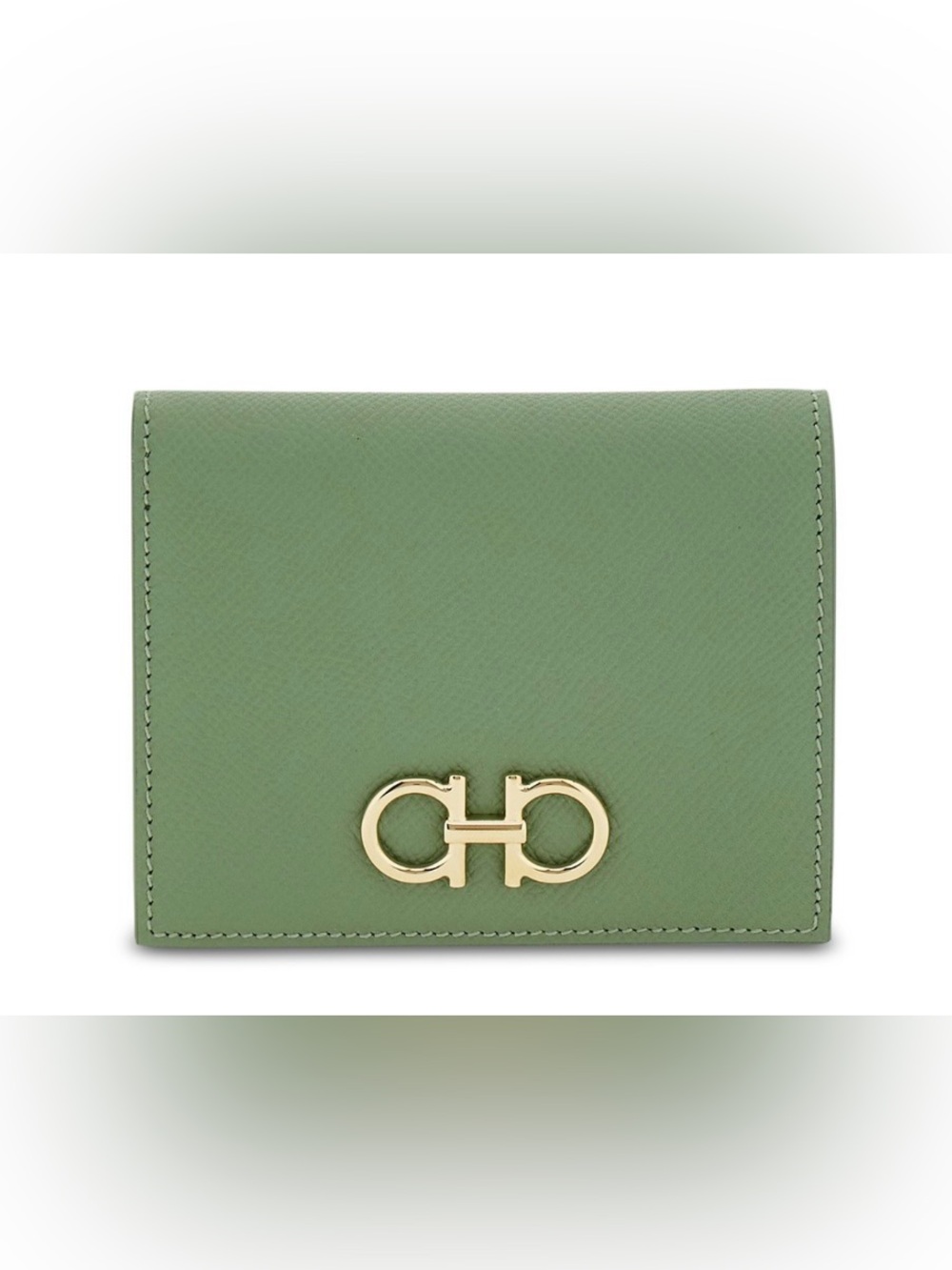 NWT FERRAGAMO Gancini Compact Leather
Wallet